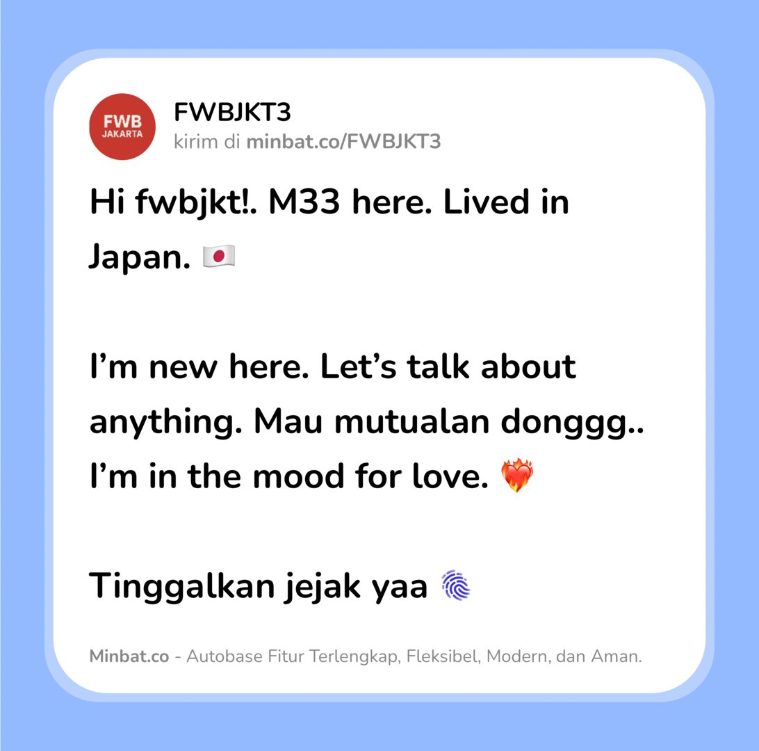 FWB JAKARTA tweet media