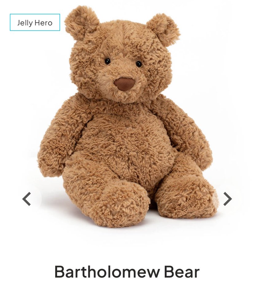 wts jellycat bartholomew bear large new original
price 400k
dm for order💌