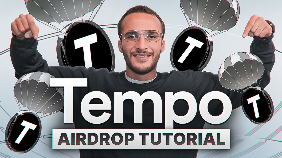 AltCryptoTalk's tweet image. NEW VIDEO! 📸

@Tempo Mainnet Airdrop Tutorial [Getting Started with Tempo Mainnet]

Watch here: 👇
youtu.be/5BncNfWnIPs

🚀 #Tempo #AirdropGuide #CryptoAirdrop 🚀