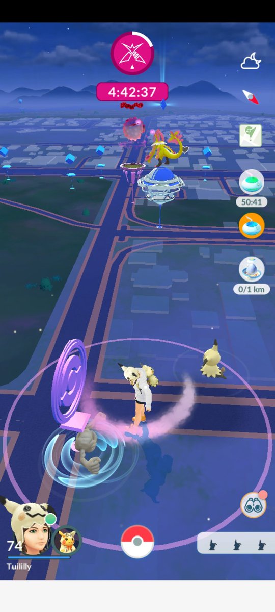 tuililly's tweet photo. Catching Mimikyu out in the wild at Midnight here in New Zealand 

#Mimikyu 
#pokemongo
#newzealand https://t.co/pSRpfFf199