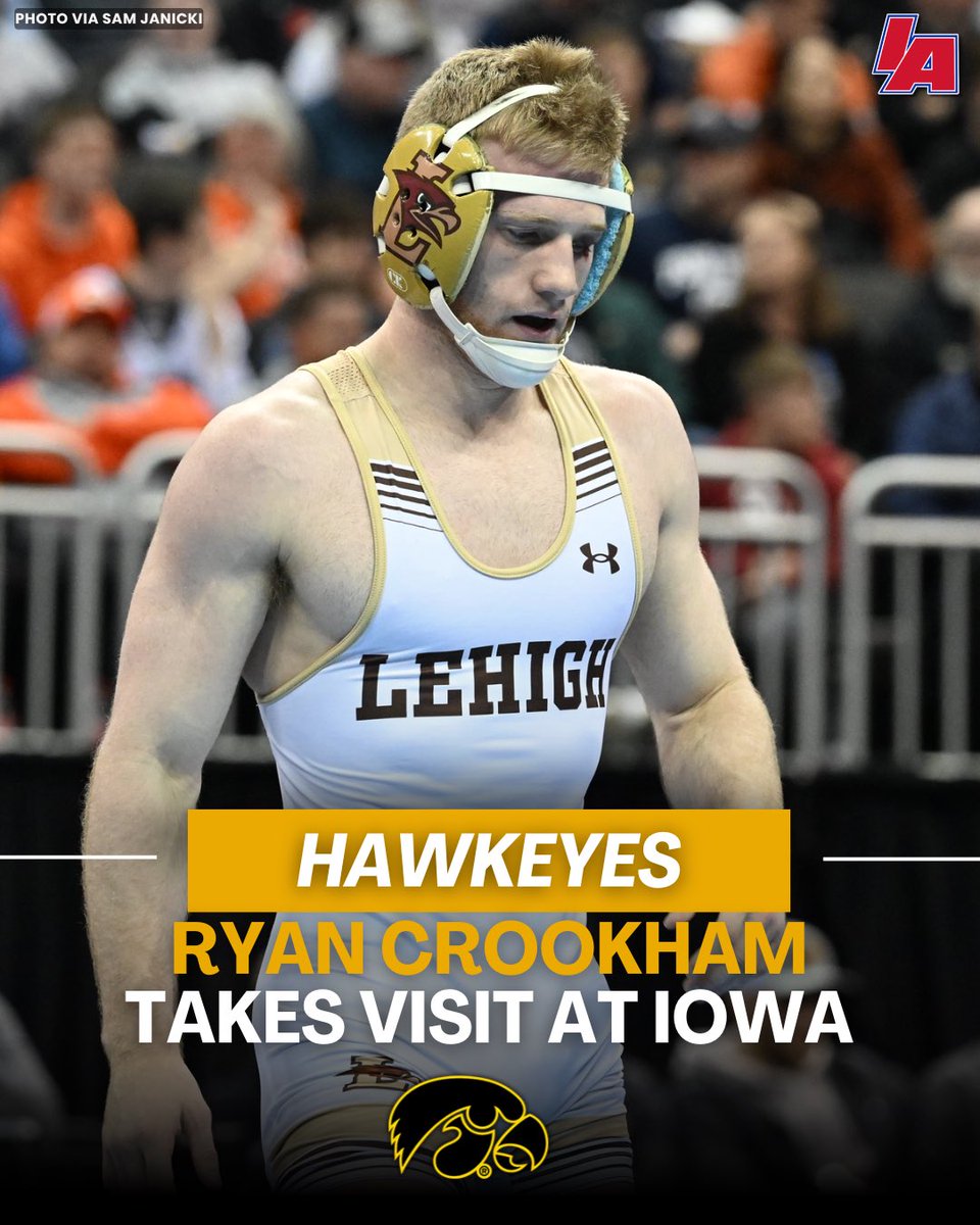 rossbchek's tweet photo. PORTAL UPDATE:

I’ve confirmed with Ryan Crookham that he took a visit to the Iowa campus yesterday. 

Crookham was an All-American for Lehigh, finishing third at the 2024 NCAA’s. Late last week he entered the transfer portal as a grad transfer. https://t.co/6hwMuNutHh