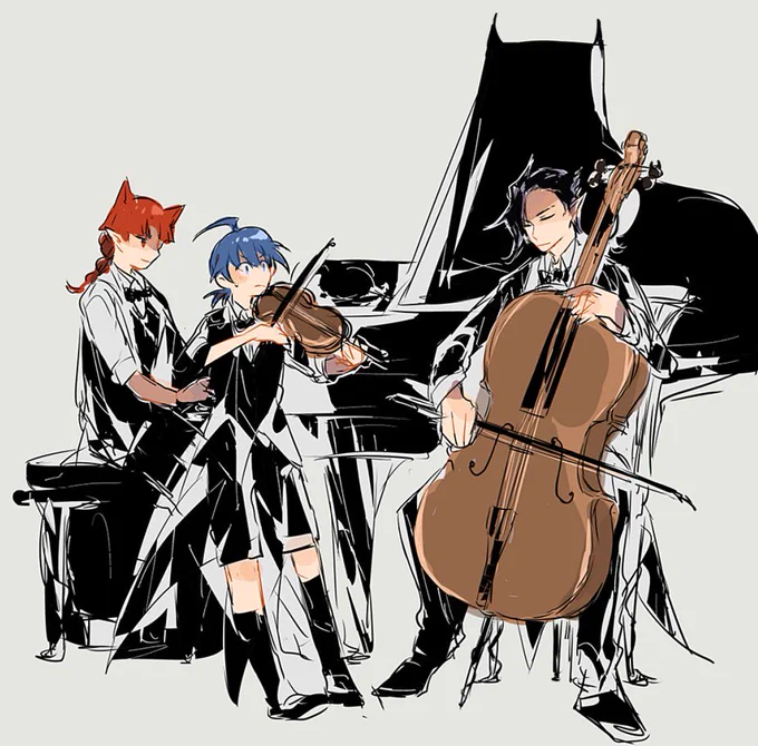 音楽祭楽しみだな〜〜ということで昔描いたまいるま絵再掲