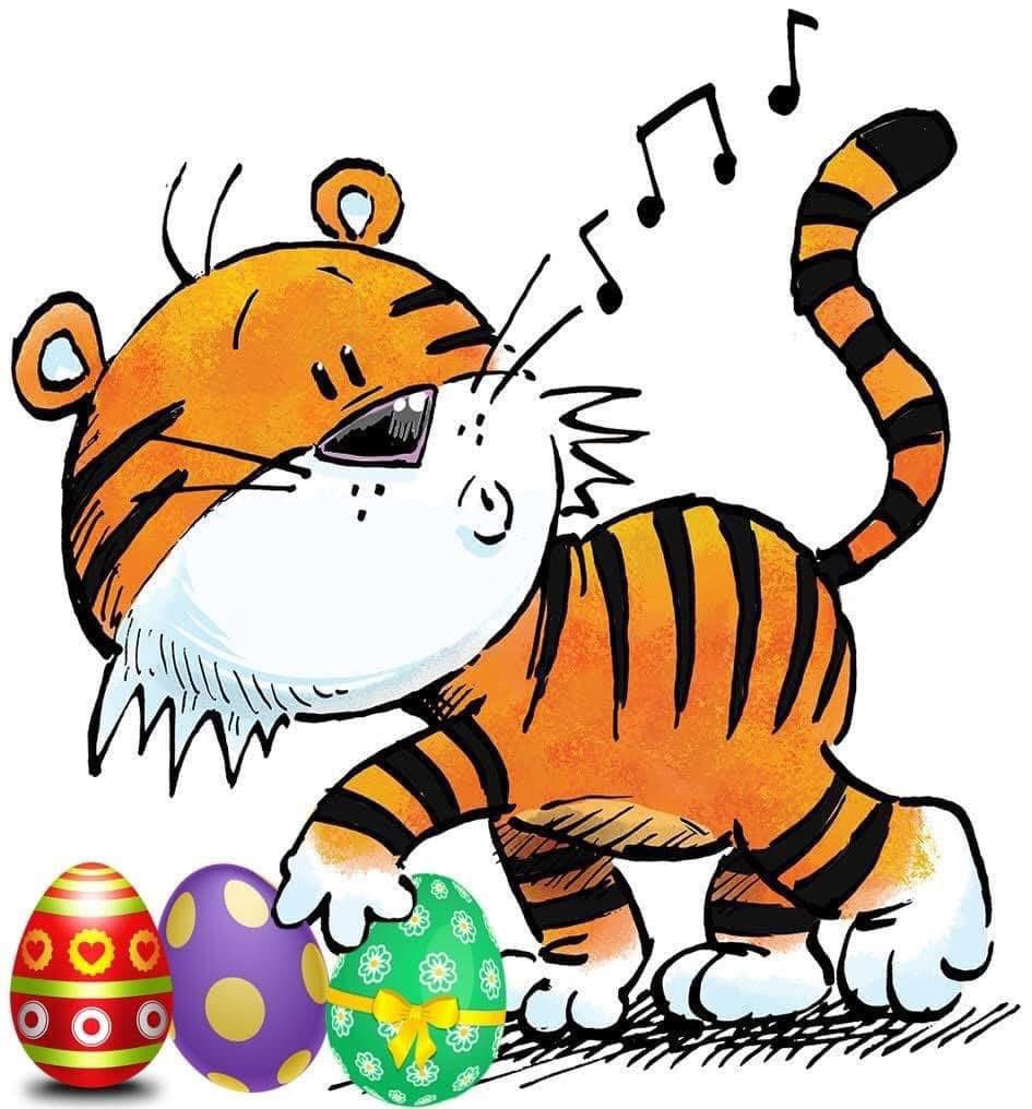bellemedia_scot's tweet photo. 🐣 #Gaelic word of the week: Ugh Càisge.
Meaning #Easter egg.
Looks like Bittu from #Tigeropolis may have started the hunt early… 📚🐣 https://t.co/Dg77kejovY