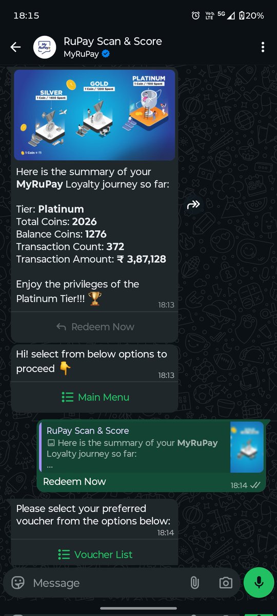 creditcardwalah's tweet photo. 🚨 Urgent: RuPay Scan & Score Issue

Today is the last day to redeem RuPay Scan & Score coins 💳

I’ve been trying for the past few days, but unable to redeem ❌
Tried again today as well — still not working

If users can’t redeem on the last day, it defeats the purpose 😕

Requesting urgent support on this 🙏

@RuPay_NPCI @NPCI_NPCI

#ccgeeks #RuPay  #CreditCards