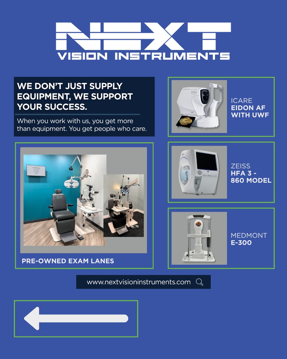 NextVision_'s tweet image. Why Practices Nationwide Trust Next Vision Instruments 👀

727.483.9140
sales@nextvision2020.com
nextvisioninstruments.com

#nextvisioninstruments #ophthalmology #eyecareprofessional #optometry #eyecareprovider #eyecare #visioncare