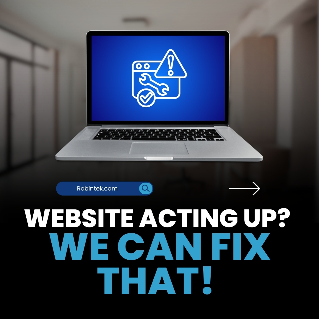 robintek's tweet photo. Website acting up? We can fix that. From broken links and malware cleanup to layout fixes and WordPress issues, Robintek has been solving website problems for over 25 years. Weβre here when you need us. https://t.co/VJgyNGwGku
#WebsiteRepair #WebSupport #FixMyWebsite #Robintek https://t.co/5RBC0MzT0D