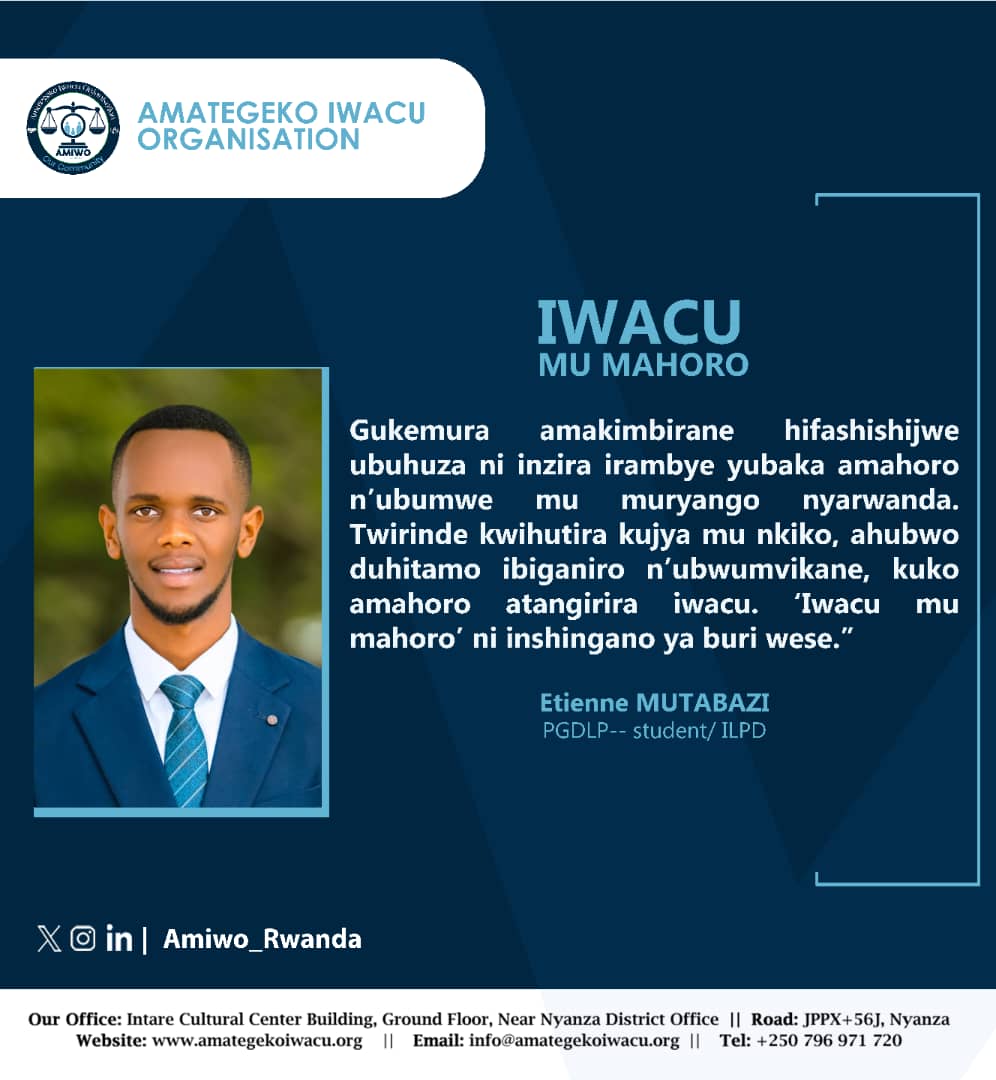Amategeko Iwacu Organisation (AMIWO) tweet media