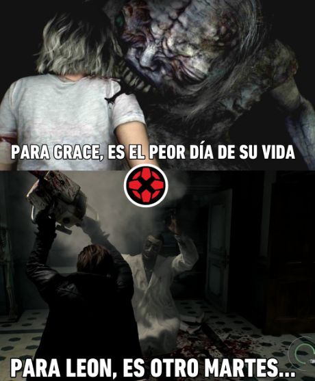 vhapss's tweet photo. Un martes normal para el papucho de Leon...#ResidentEvilRequem https://t.co/YYO6HgsqDg