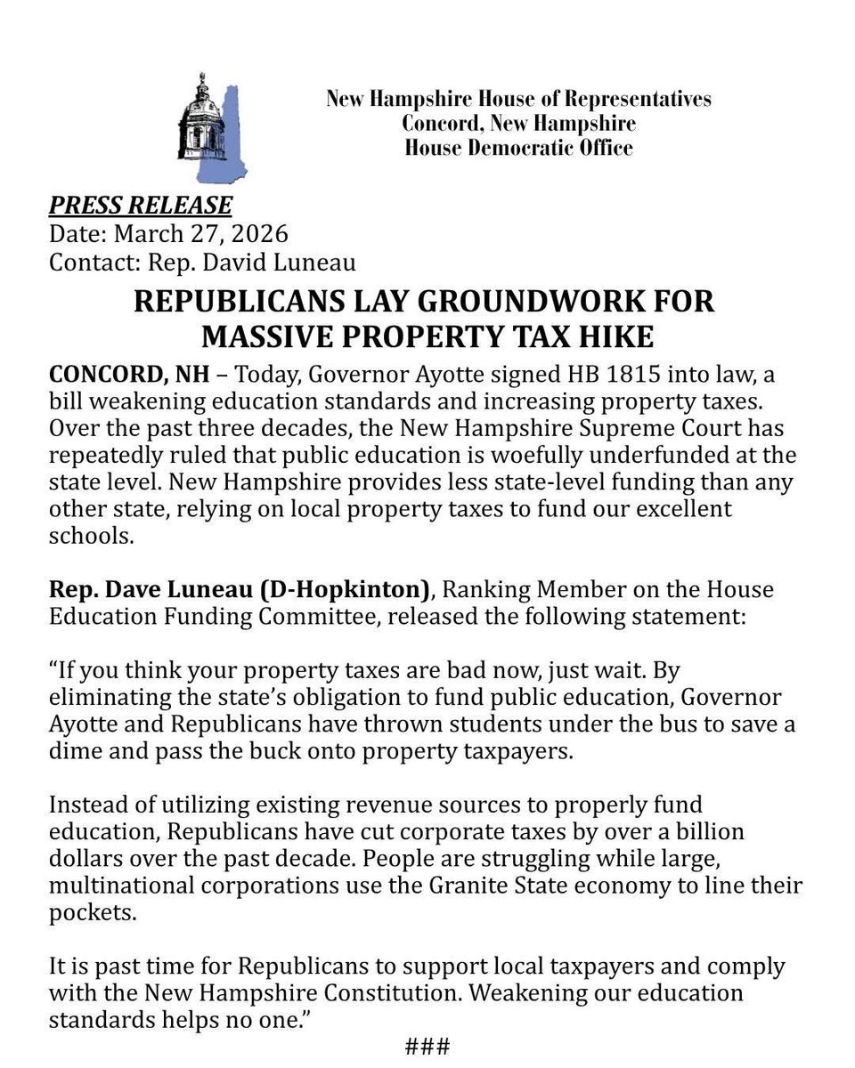 Strafford County NH Dems tweet media