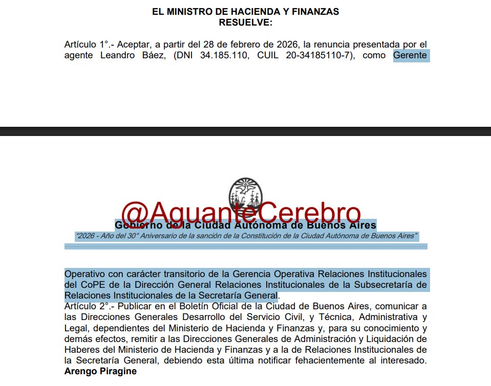 NOooooooooooooooooooooooooo!

Renunció el Gerente Operativo con carácter transitorio de la Gerencia Operativa Relaciones Institucionales del Consejo de Planeamiento Estratégico (CoPE) de la Dirección General Relaciones Institucionales de la Subsecretaría de Relaciones
