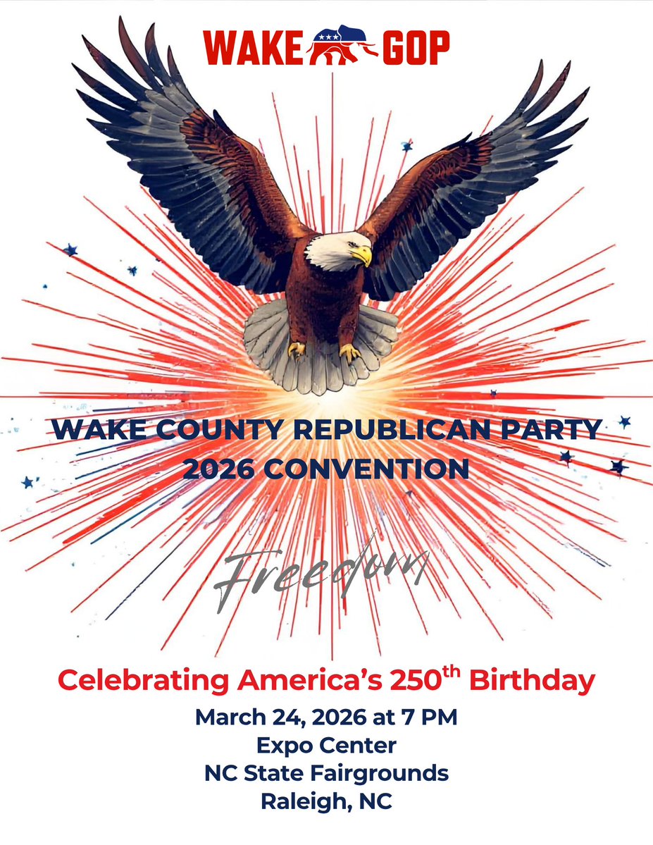 Lights, Camera, Action! 🎥 Our 2026 Wake County Republican Party Convention Recap. Thanks to our volunteers! - mailchi.mp/wakegop/lights…