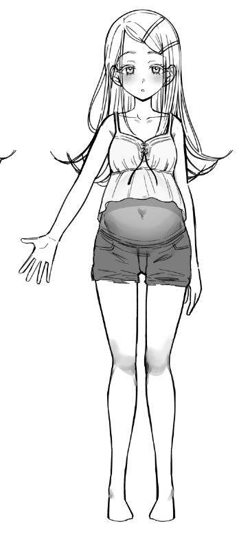 mutuki560's tweet photo. 同人用立ち絵ｶｷｶｷ
妊婦用のお腹覆うやつ好き https://t.co/Meo0FvJOjC