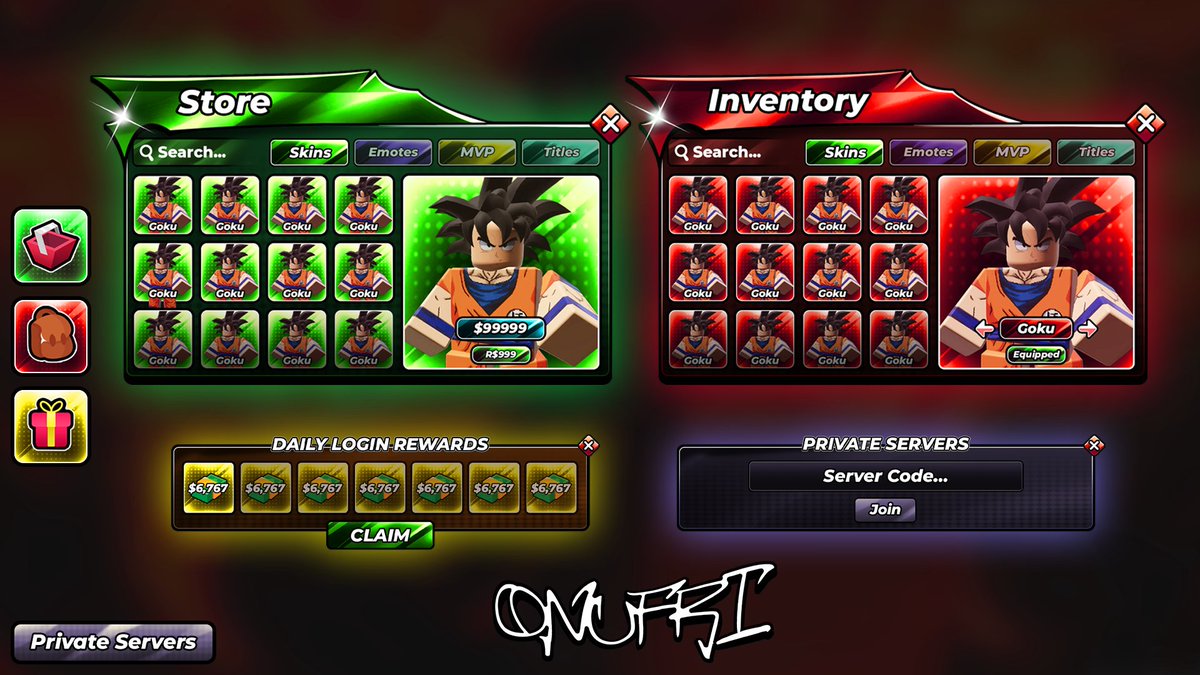 OnufriGFX's tweet image. 2ND ever anime ui

#Roblox #UI #UX #RobloxDev #RobloxUI #RobloxGUI 

onufri0 ON DISCORD FOR COMMISSIONS 💵