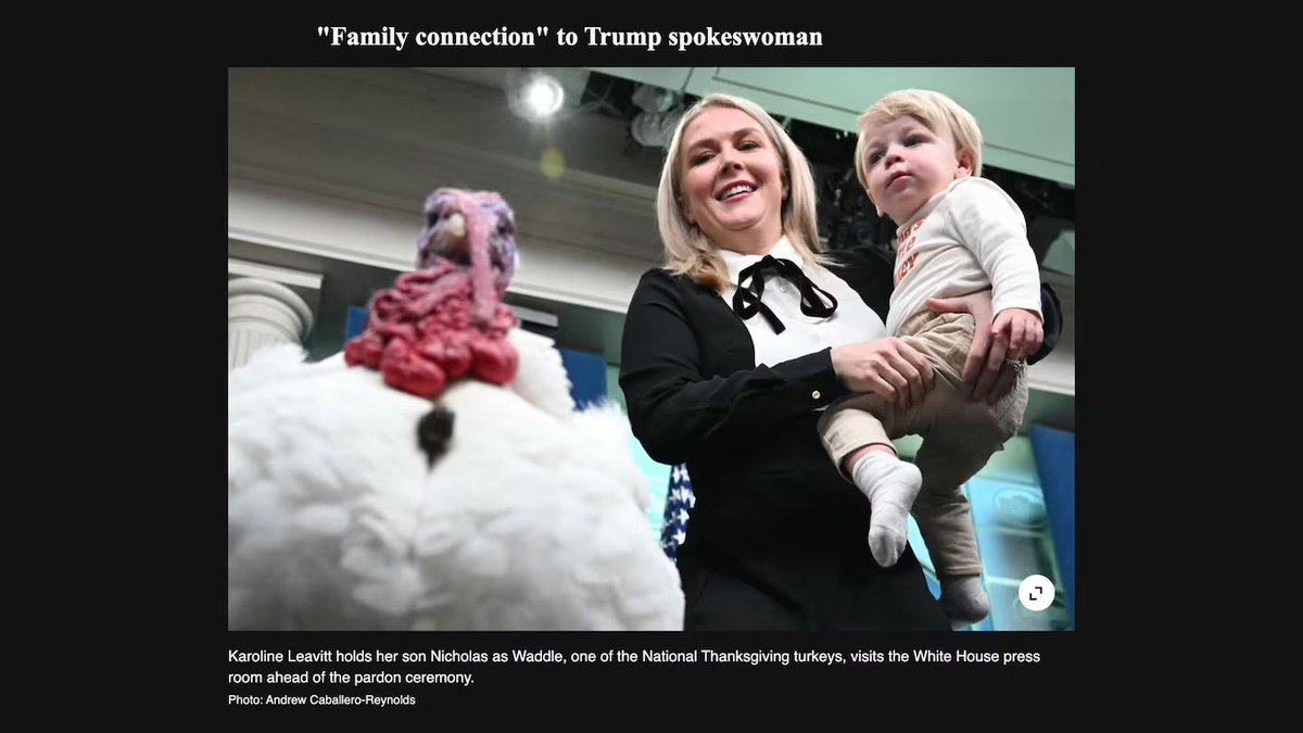 Karoline Leavitt hates this photo so much the White House made AFP and Getty Images remove it from their libraries. I’m glad everything is going so well with gas prices that they have time for that. 

Anyway, don’t share this because Karoline would be pretty bummed.