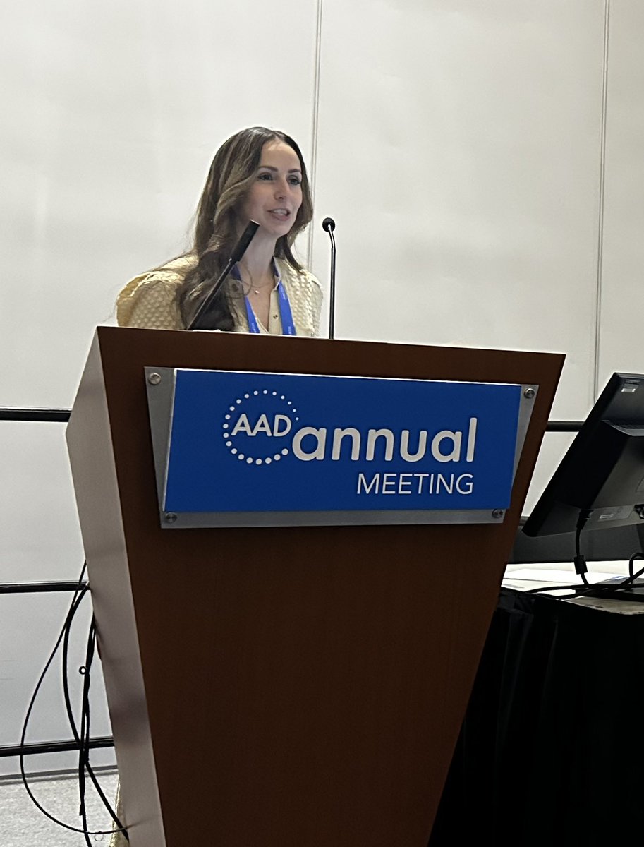 MSHSDerm's tweet photo. “Pearls from Complex Mohs” session
“Difficult tumors: the large & anatomically challenging” presented by
Dr. Courtney Ensslin at #AAD2026 #Denver
Various blades, key strategies, w- video & details shared. #Mohs #surgery #dermatology @EmmaGuttman @IcahnMountSinai https://t.co/0NJzfuPXgG
