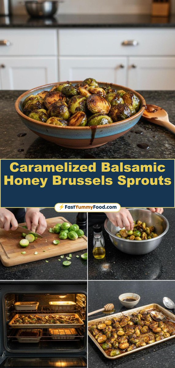 fastyummyfood1's tweet image. Forget everything you thought about Brussels sprouts! 🌱

Our roasted version with a sweet &amp;amp; tangy balsamic honey glaze will make you a believer.

Ready to discover your new favorite side? ✨
#BrusselsSprouts #EasyRecipes #SideDish
