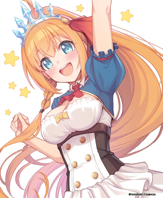ちょっと加筆しました。 ペコリーヌ誕生日おめでとう #プリコネR #ペコリーヌ誕生日