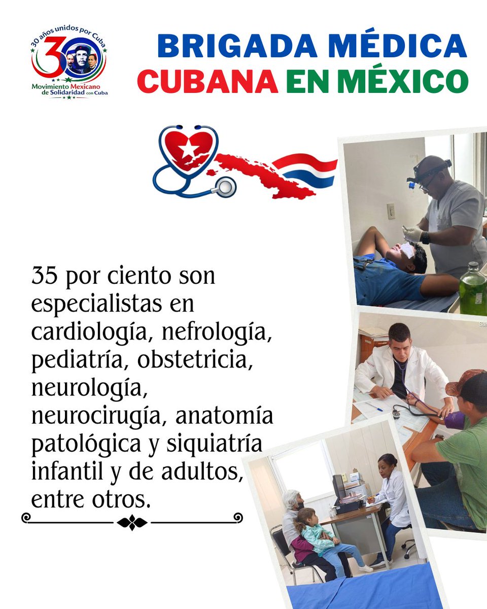 RTunas842's tweet photo. Esta es, tan solo, una muestra de lo que hace Cuba por nuestro pueblo... Sus especialistas de la salud salvando vidas mexicanas #CubaPorLaVida @enelis_reyes @LorenzoOsbel https://t.co/hQaBBt1sz3