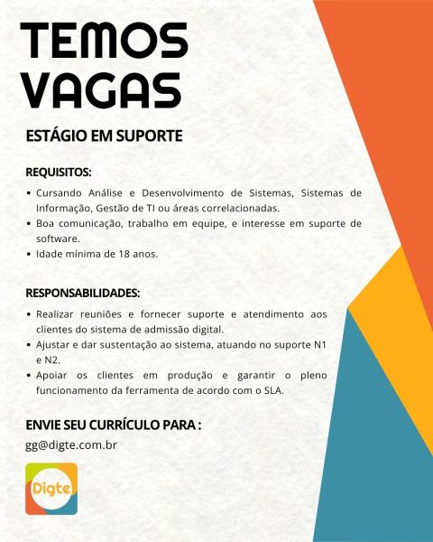 TUITEIRO DE VAGAS TECH. tweet media