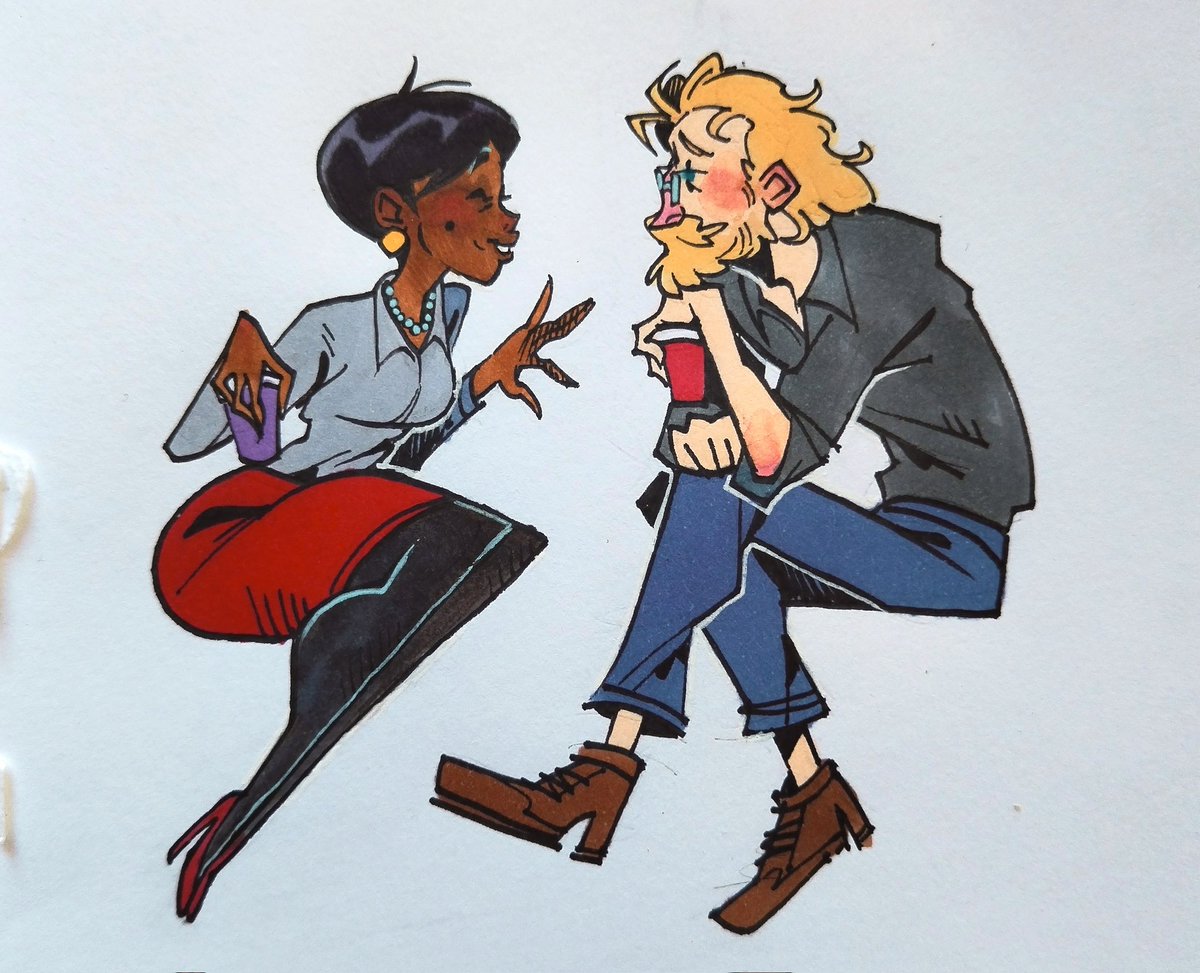 Wow just guess who can it be....
#theamazingdigitalcircus #TADC #traditionalart
BTW it's first try and I'd like to add some more softness to them both, maybe with soft clothes like cardigan and sweater, and maybe make Queenie more round/soft idk how to explain🧎🏽🧎🏽🧎🏽🧎🏽