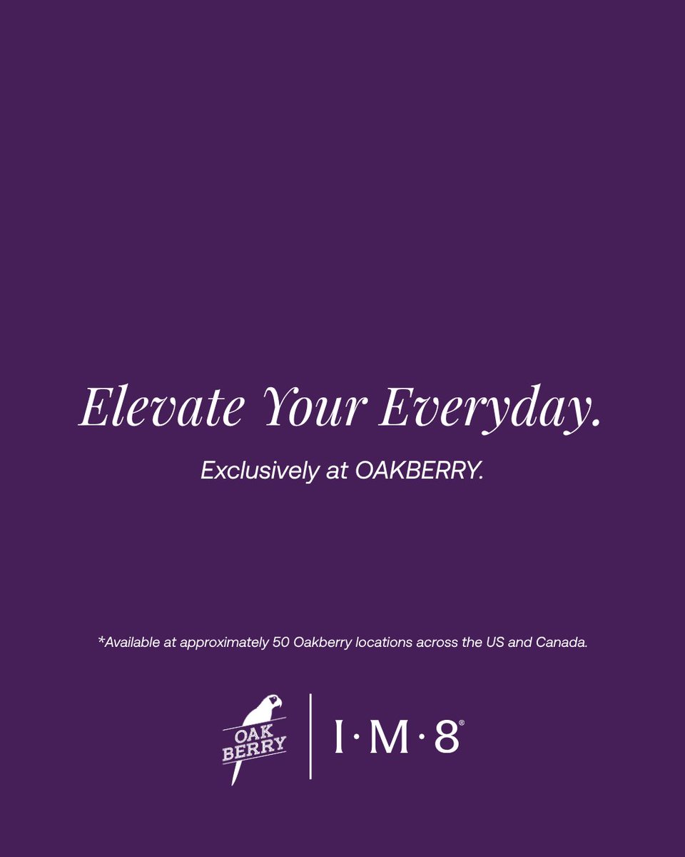 im8health's tweet photo. Your routine, upgraded.

We've partnered with @oakberryusa to bring you something built for every day — OAKBERRY's organic açaí meets IM8's Daily Ultimate Essentials.
90 premium nutrients. One bowl. One smoothie. https://t.co/SSw75DY84x