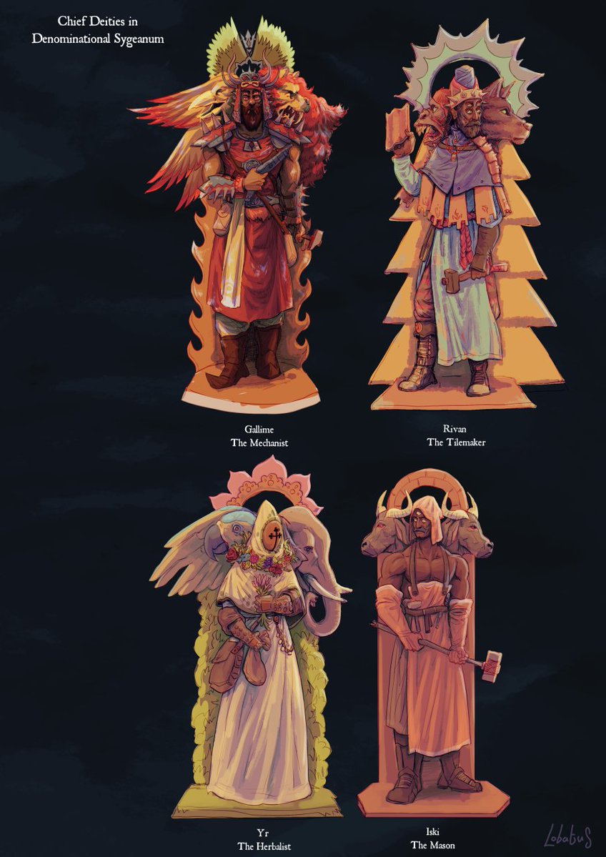 Some more different deities.