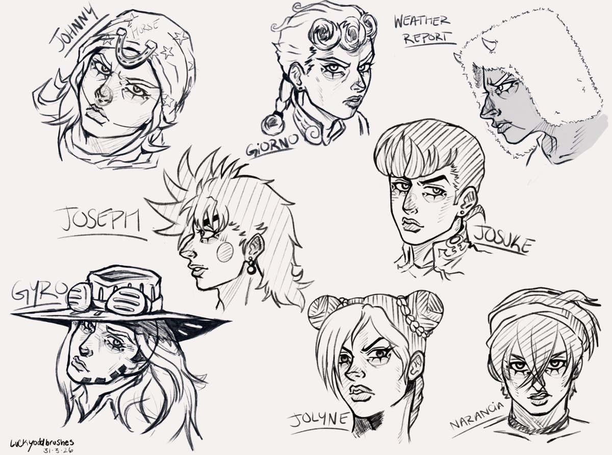 luckyoddbrushes's tweet photo. #jojosbizarreadventure #steelballrun #jjbatwt https://t.co/a5304RrgpJ