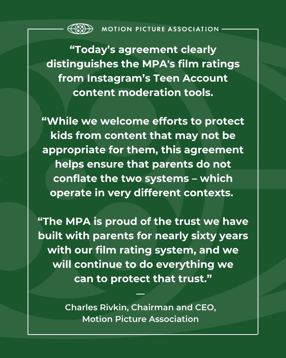 Motion Picture Association tweet media