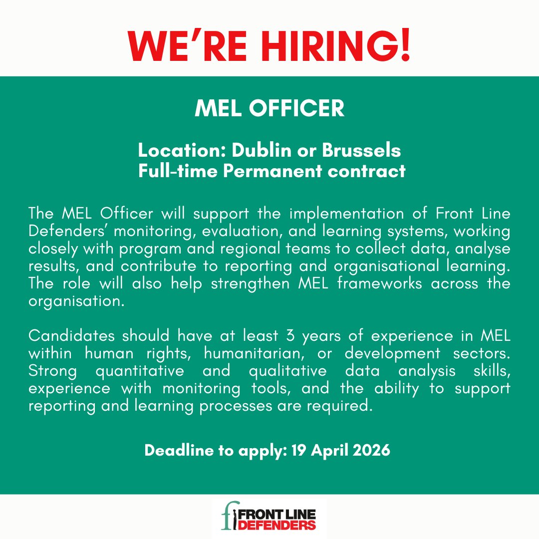 Front Line Defenders tweet media