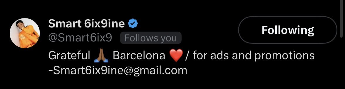 Arhhhhhh <a href="/Smart6ix9/">Smart 6ix9ine</a>  don follow me 😭😭😭🤲🤲🤲🤲😩😩😩😩🤲🤲😭😭😭😭😭😭😭😭😭😭😭😭😭😭😭😭 I go Dey cry till on Thursday
