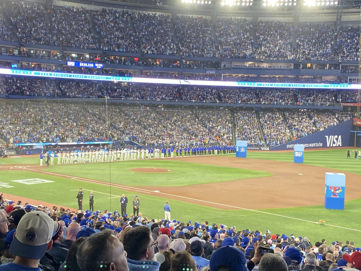 burtkenny's tweet photo. @BlueJays. Great opening weekend spent at the Rogers centre. The atmosphere was crazy. Let’s go Jays. https://t.co/IfuRwUWJ2k