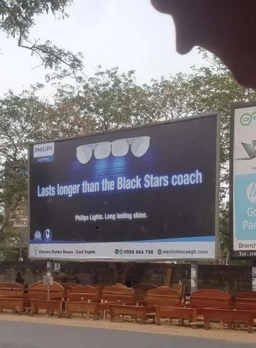 Rezultzgh's tweet photo. This Philips ad we did aged like fine wine overnight 😭Timing 10/10.
Respectfully, the Black Stars job is not for the weak. https://t.co/fAWszD9f6a