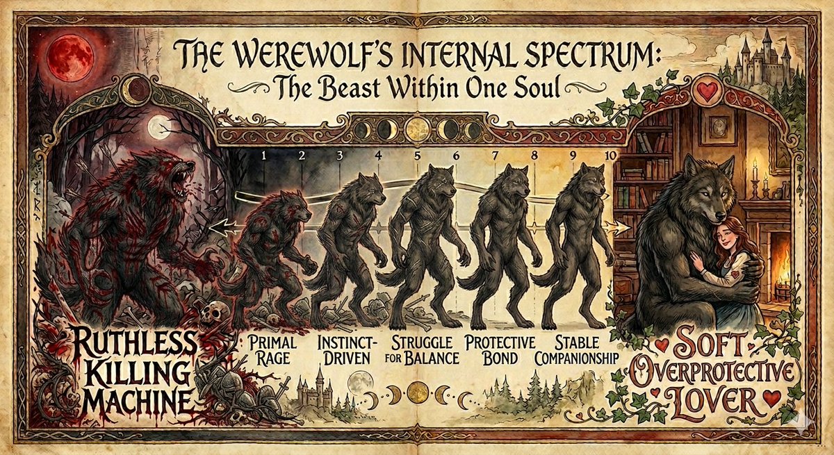 Chirping_arts's tweet image. Werewolfhood is a spectrum 
From a ruthless predator to a soft, comfy gentle giant. All in one
#werewolf #furry #fluff