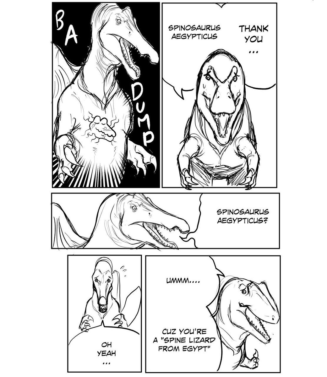 ArtMizuX's tweet image. spino boii joining a trend

#chainsawman232 #chainsawman #dinosaur #spinosaurus #carcharodontosaurus