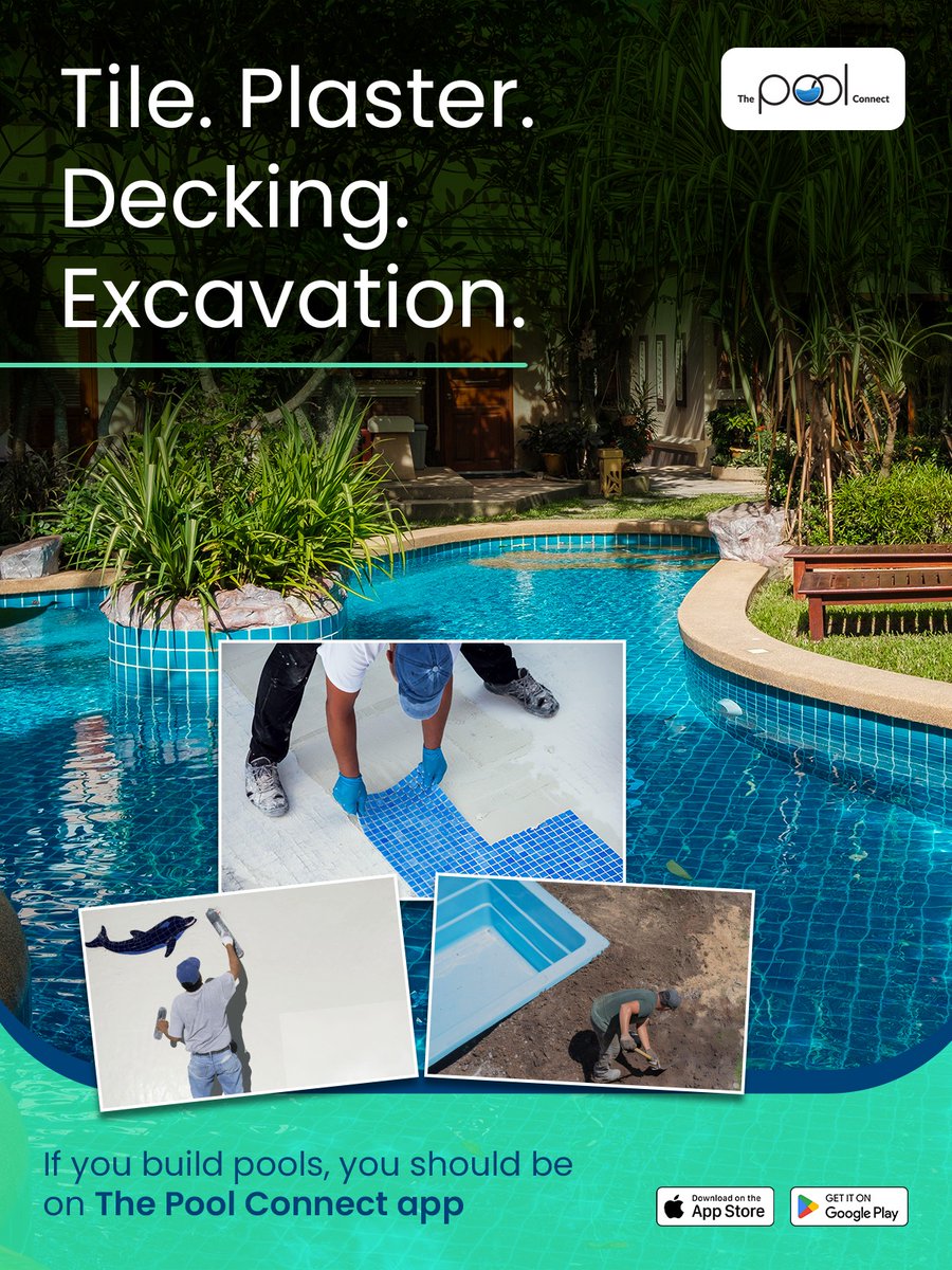 pool_connect's tweet image. Good tile guys, plaster crews, and excavators are hard to lock in.
That’s exactly why we built The Pool Connect app.
One place. Real pros. Ready to work.
📲 Join now and keep your projects moving.

Visit: thepoolconnect.com
#PoolBuilders #ConstructionLife #PoolConstruction