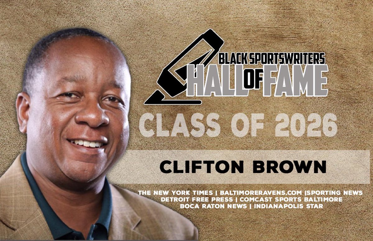 ATBSHOF's tweet photo. @CliftonGBrown was the lead NFL writer for @sportingnews from 2007 to 2013, covering moments like the revival of the Patriots dynasty and Robert Griffin III’s rookie season. For his groundbreaking work, Brown will be inducted in the Black Sportswriters Hall of Fame April 11. https://t.co/GKKM4Knkjr