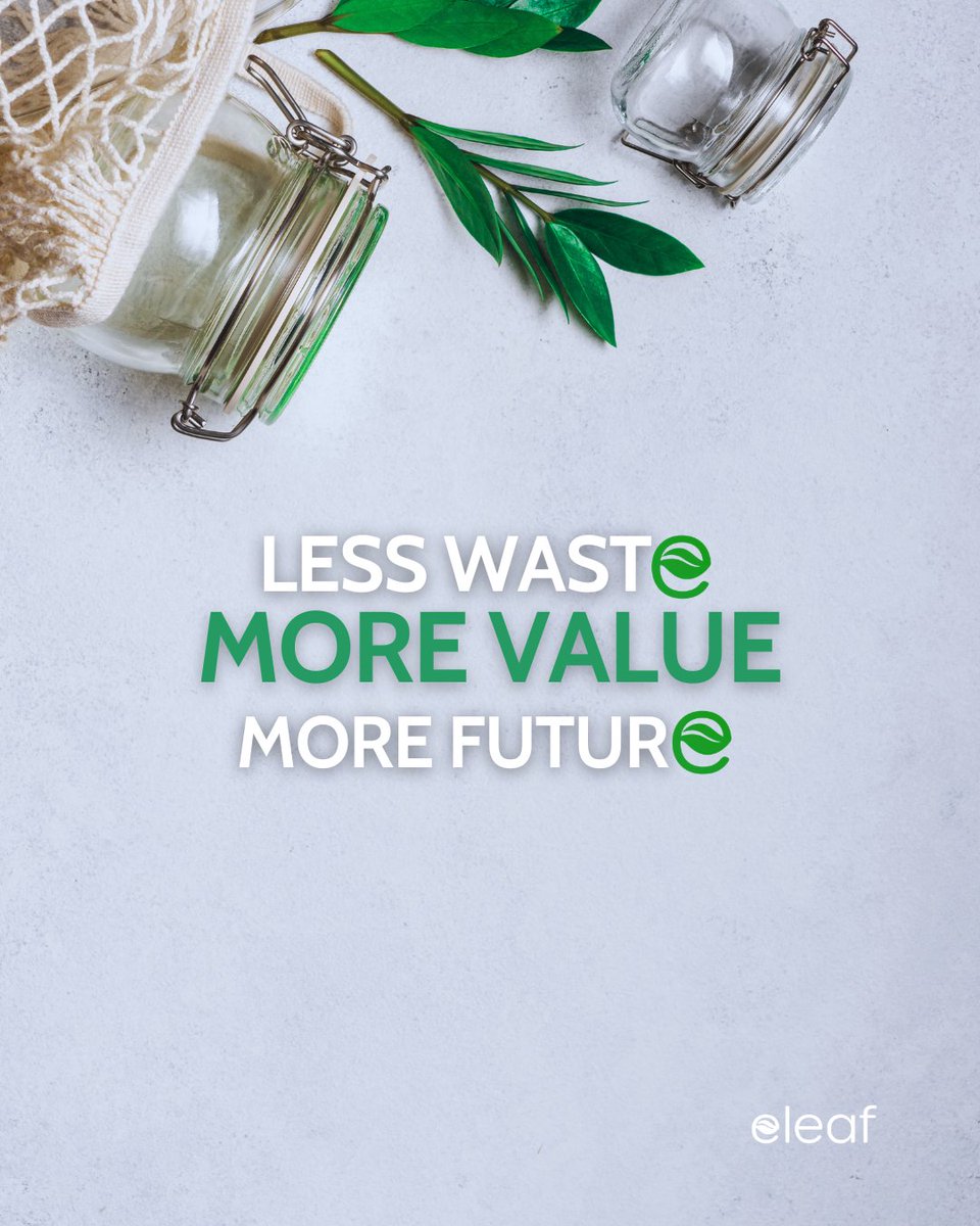 eleafenterprise's tweet photo. Waste is not only what we throw away. It is also energy, water, land, labour and value lost along the way. 
Zero waste is not just about less waste — it is about more responsibility, more efficiency, and a more sustainable future. 
#ZeroWasteDay https://t.co/tIfww6sUig