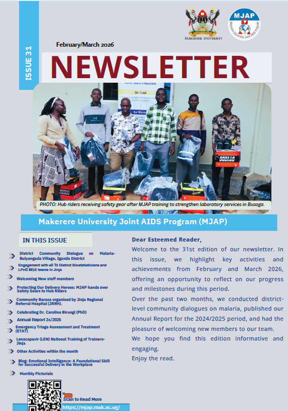 MJAPUg's tweet photo. 🗞️We are pleased to present our end-of-February-March newsletter, featuring insightful articles and stories we hope you will find it valuable. Read more: https://t.co/853IGwWlGc
@Makerere
@MinofHealthUG https://t.co/mERA8f51T5
