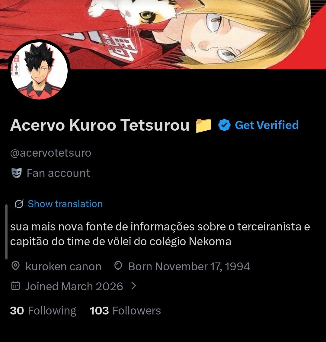Acervo Kuroo Tetsurou 📁 tweet media