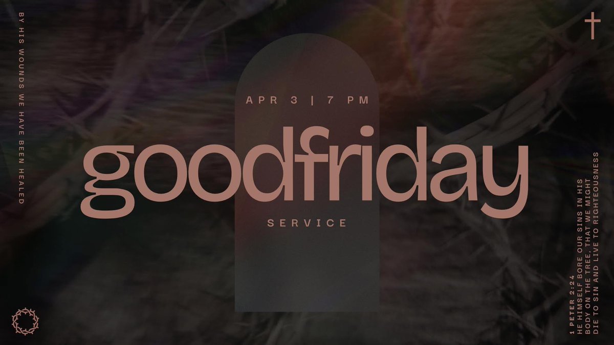 Eden_Chapel's tweet photo. We invite you to join us on Friday at 7:00 PM as we remember what Christ Jesus has accomplished for us on the cross! https://t.co/Eaxu2M0MJ8
