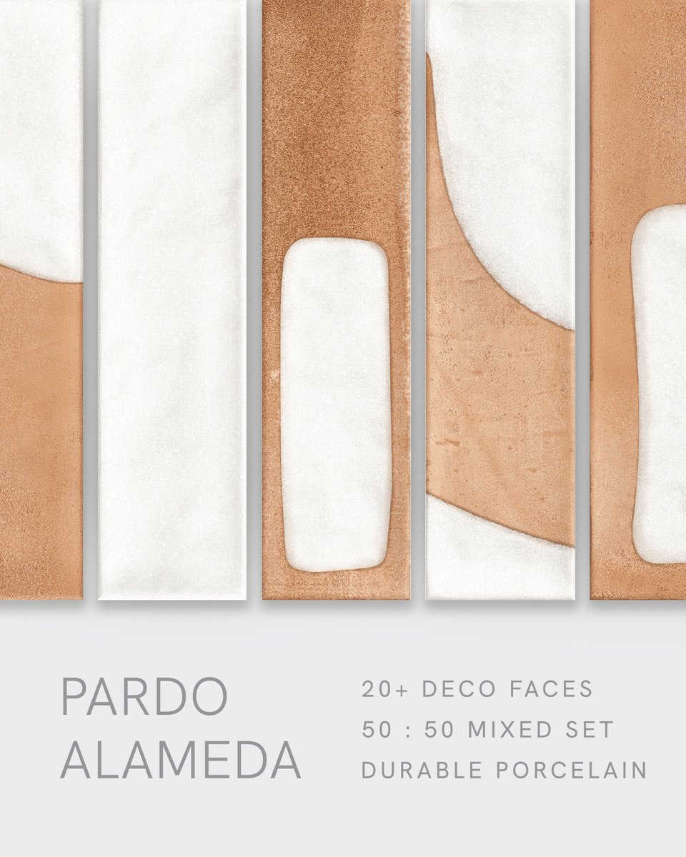 ddstile's tweet photo. Introducing Pardo Alameda

Made in Spain, this porcelain collection pairs a glossy cream glaze with matte terracotta forms, where pattern reads as unglazed negative space. A 50:50 mixed set creates natural variation with minimal effort. https://t.co/GT4C3ss5u4
