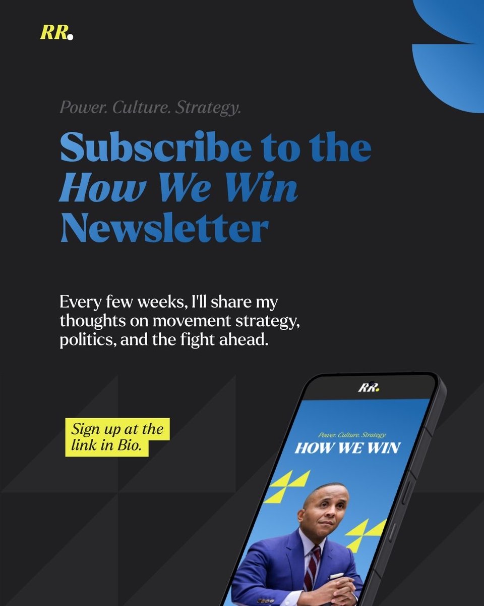 rashadrobinson's tweet photo. In the latest copy of my newsletter, ‘How We Win,’ I’m reflecting on what the No Kings rallies, Afroman, and the late, great Rev. Jesse Jackson can teach us about the importance of hope.

Like, share, and subscribe at  https://t.co/8BDiK2Imxy https://t.co/IfPos0CdxV