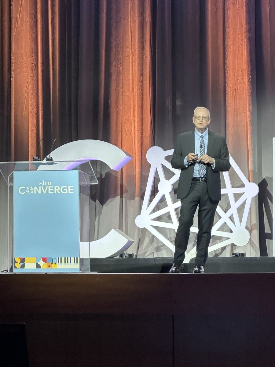 ASK_HM17's tweet photo. One of the privileges of being in a young specialty: you get to learn directly from the people who built it.

An honor to hear Dr. @Bob_Wachter , the father of hospital medicine, deliver the keynote #SHMConverge26 

#HowWeHospitalist @SocietyHospMed https://t.co/ds9zqG4OpO