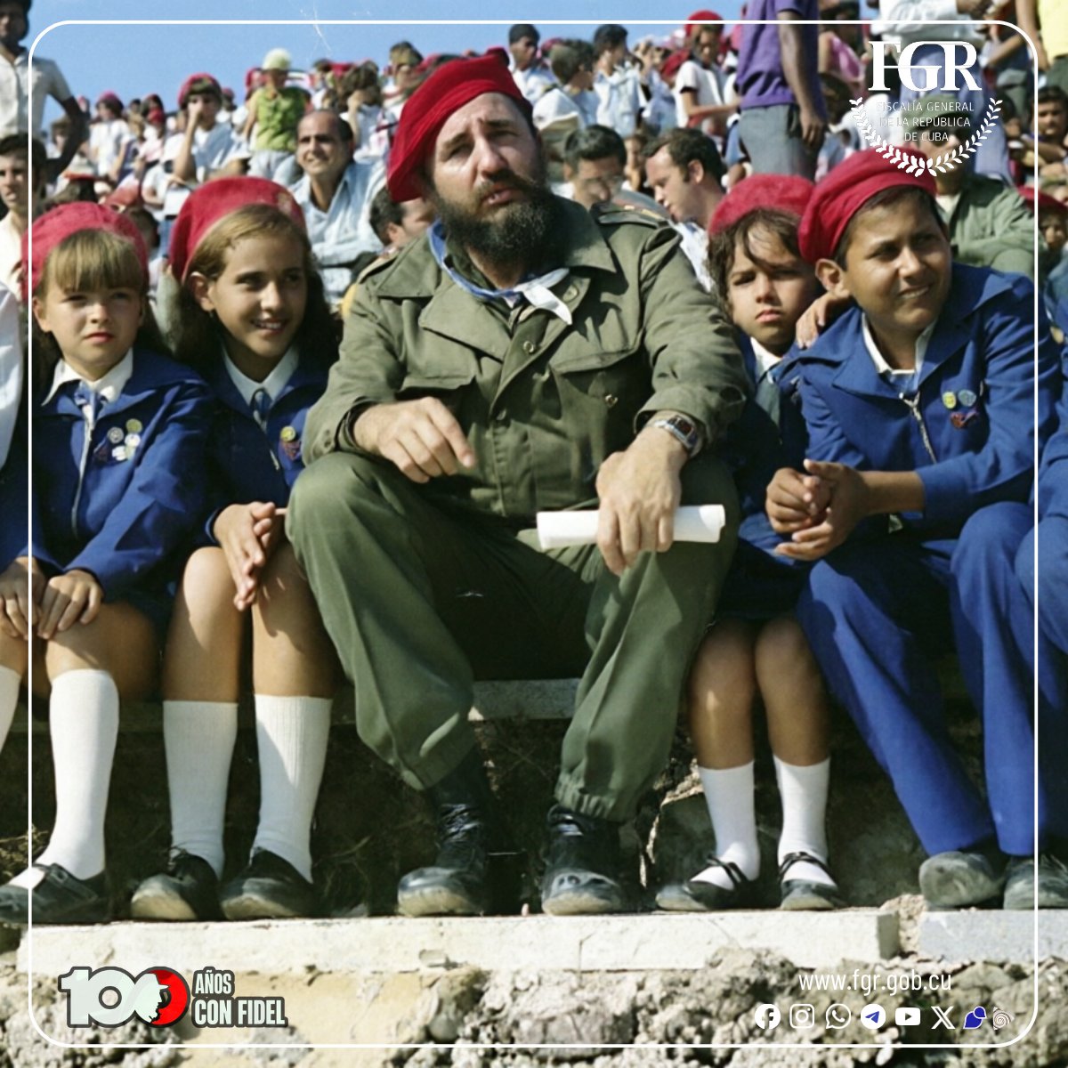 #100AñosConFidel: «Miramos con admiración y con cariño a los jóvenes porque han hecho mucho por esta Revolución, porque han escrito páginas de heroísmo muy grande; porque los jóvenes nos han dado sobradas razones en todos los órdenes para tener fe en los jóvenes»

#SiempreJoven