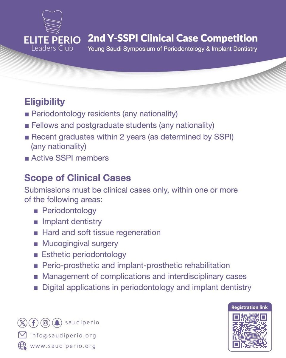 Saudi Society of Periodontology &Implant Dentistry tweet media