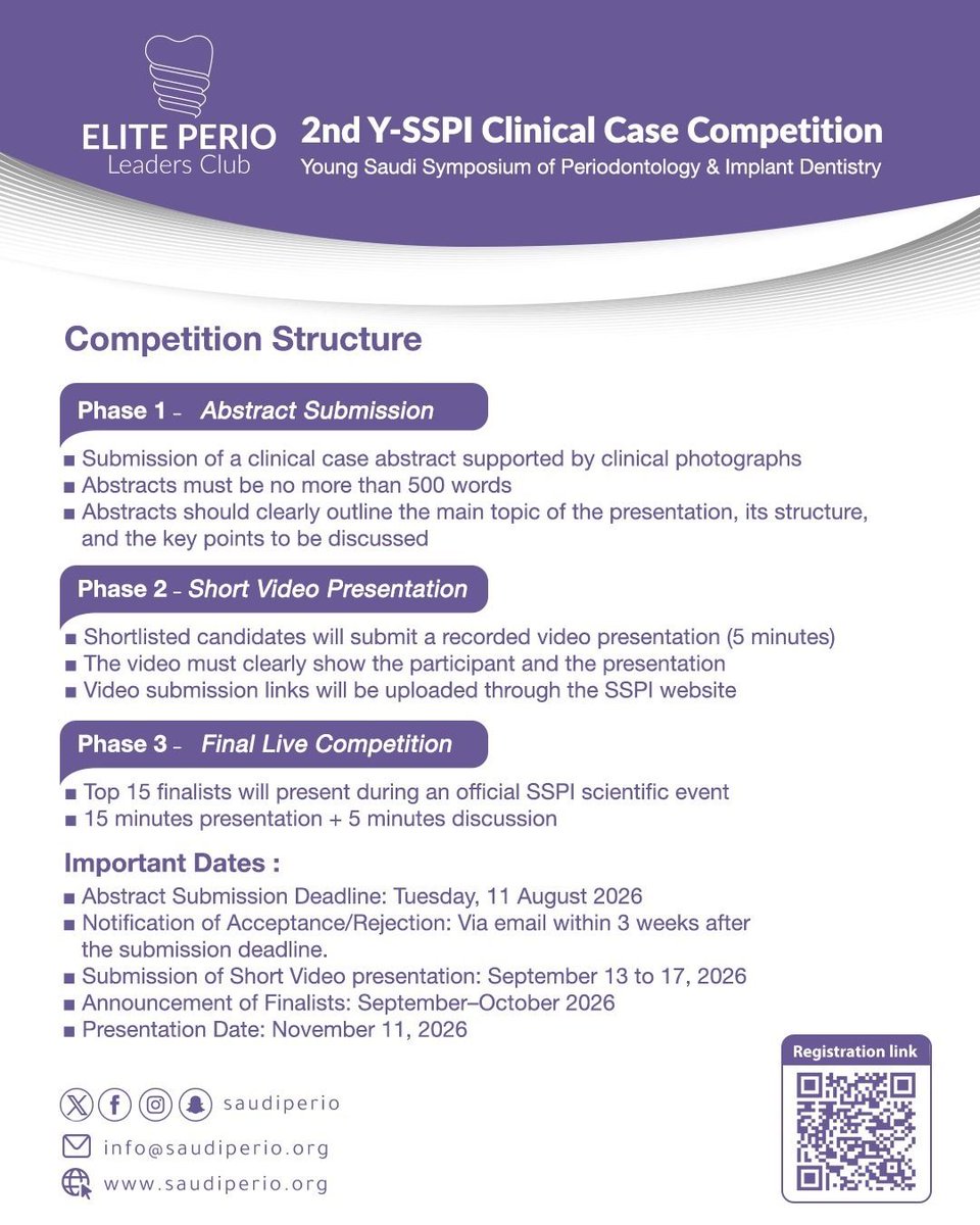 Saudi Society of Periodontology &Implant Dentistry tweet media