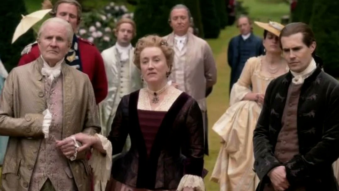 point_blank1959's tweet photo. Flora MacDonald's party, with funny quirks such as Claire making Jocasta and Flora smoke pot- all part of the series' focus on feminism, PTSD and addiction. #shaunamacdonald #mariadoylekennedy #CaitrionaBalfe  #mrdavidberry #SamHeughan #robinlaing #alistairfindlay #OLS6 https://t.co/W7Kzya8J9e