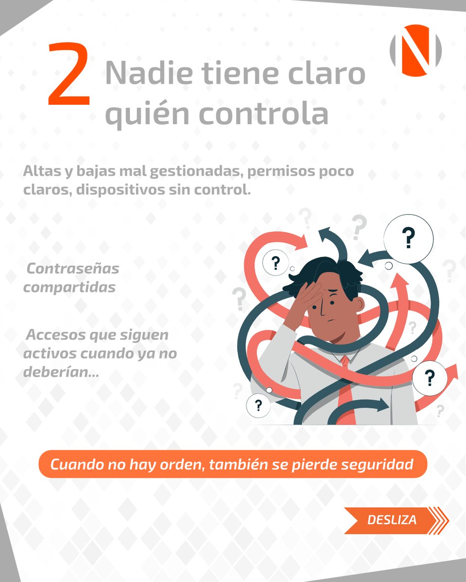 NordicSolution's tweet photo. ¿Tu empresa gestiona bien su IT… o solo reacciona cuando algo falla? 👀

Si todo es urgente, hay descontrol o una incidencia lo paraliza todo… necesitas un partner IT.

En Nordic Solutions te ayudamos a prevenir, optimizar y trabajar con tranquilidad 🔐

#PartnerIT #SoporteIT https://t.co/GDLZ7nXkDG