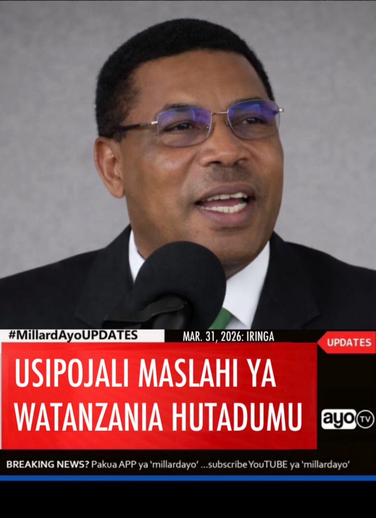 millardayo's tweet photo. Waziri Mkuu wa Jamhuri ya Muungano wa Tanzania, Dkt. Mwigulu Nchemba, amesema kuwa Kiongozi yeyote asiyetanguliza maslahi ya Watanzania hawezi kudumu katika Uongozi, akisisitiza kuwa Uongozi bora unahitaji uwajibikaji, nidhamu na kujali Wananchi.

Dkt. Nchemba, amesema hayo Mkoani Iringa wakati wa shughuli ya kumuaga aliyekuwa Kiongozi wa muda mrefu, marehemu William Lukuvi, ambaye amehudumu kwa zaidi ya miaka 25 katika nyadhifa mbalimbali za Uongozi Serikalini.

Aidha, ameoneza kuwa marehemu Lukuvi alikuwa mfano wa kuigwa kutokana na nidhamu yake ya juu katika utendaji wa kazi, jambo lililomfanya kuwa bora katika kila nafasi aliyopewa kuongoza. Amesema wakati wote wa uhai wake, Lukuvi alihakikisha anatanguliza maslahi ya Wananchi, hali iliyochangia kuimarika kwa utulivu na maendeleo katika maeneo aliyoyahudumia.

Aidha, amesema katika kipindi chote ambacho marehemu Lukuvi alikuwa hai, hakukuwa na vurugu katika eneo lake la Uongozi, akieleza kuwa hiyo ni matokeo ya uongozi unaojali watu na kusimamia haki, na kusisitiza kuwa Viongozi wanapaswa kujifunza kutoka kwa mfano huo ili kuhakikisha wanadumisha amani na mshikamano Nchini.
#MillardAyoUPDATES.