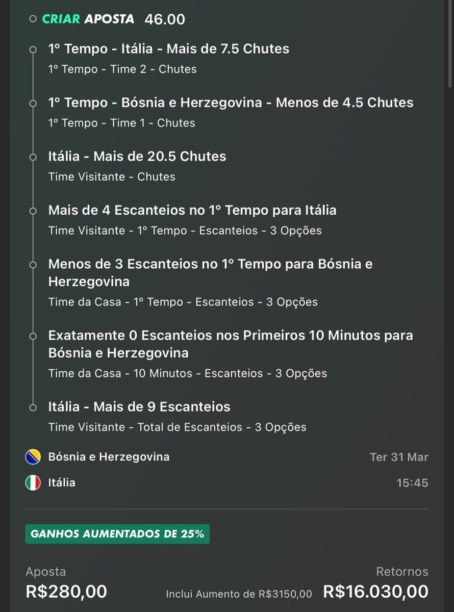 ODDS ALTAS 🐆 tweet media